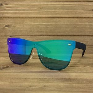 O2 Eyewear 7155 Rimless Shield Sunglasses(BRZ)
